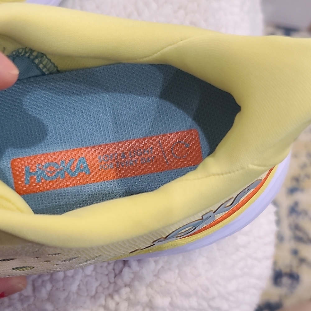 Hoka Yellow Running Shoes - Picture 3 of 5